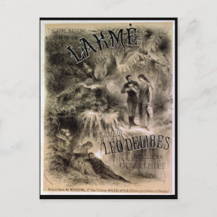 Postal Publicidad poster 'Lakme'