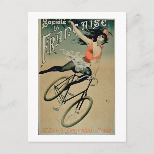 Postal Publicidad poster "Societe La Francaise", París ( (Anverso)