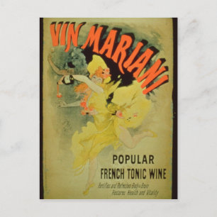 Postal Publicidad poster 'Vino Mariani, popular T frances
