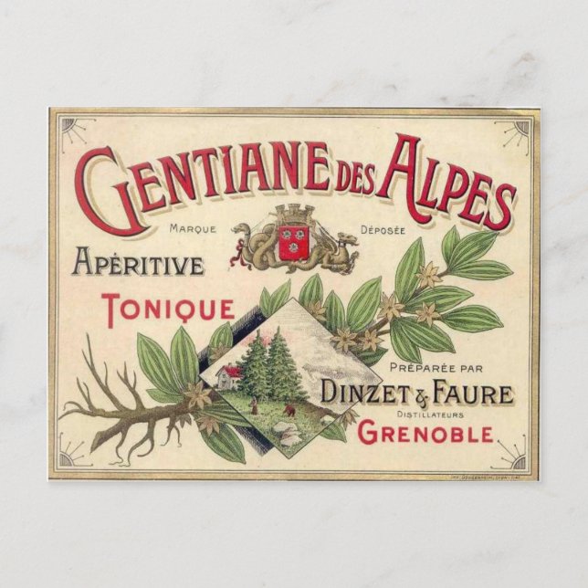 Postal Publicidad vintage (Anverso)