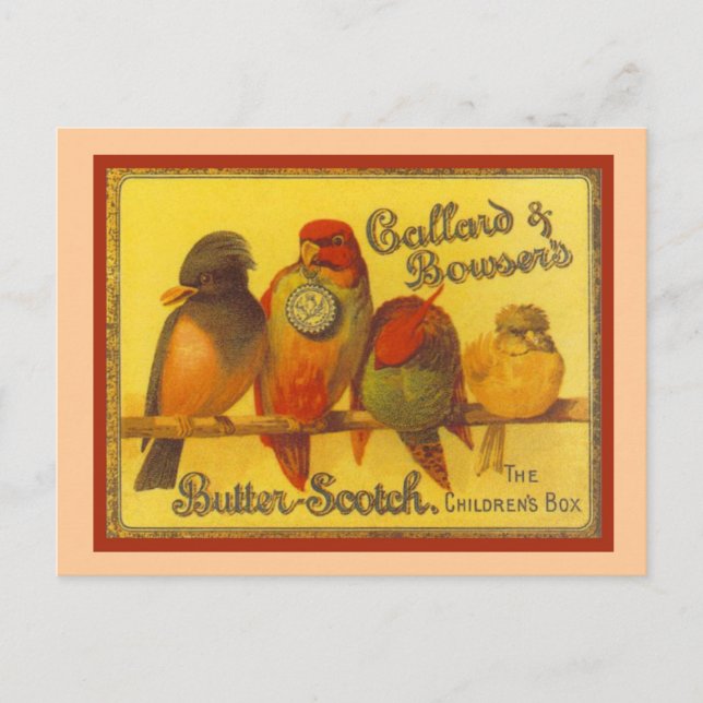 Postal Publicidad vintage, Callard y Bowser (Anverso)