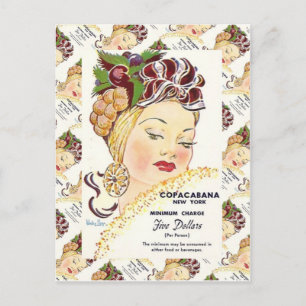 Postal Publicidad vintage, Copacabana, Nueva York