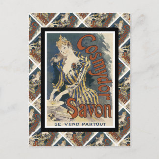 Postal Publicidad vintage, jabón francés