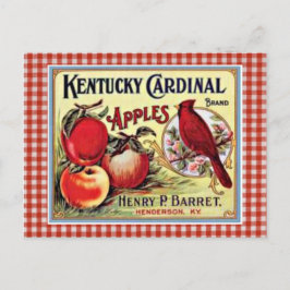 Postal publicitaria de Apple vintage