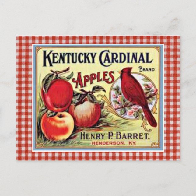 Postal publicitaria de Apple vintage (Anverso)