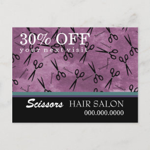 Postal publicitaria de Hair Salon Business