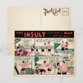 Postal publicitaria de músculo vintage