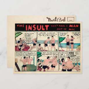 Postal publicitaria de músculo vintage