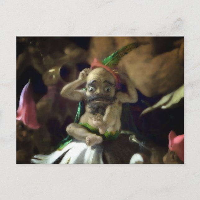 Postal Puck y Fairies (detalle) (Anverso)
