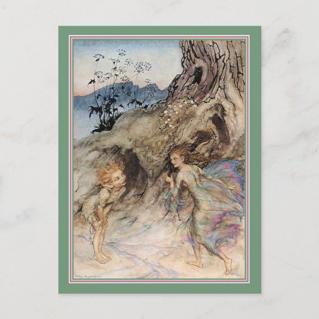 Postal Puck y un hato (Anverso)