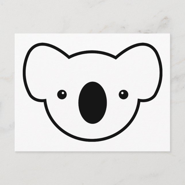 Postal Pudding de la Koala (Anverso)