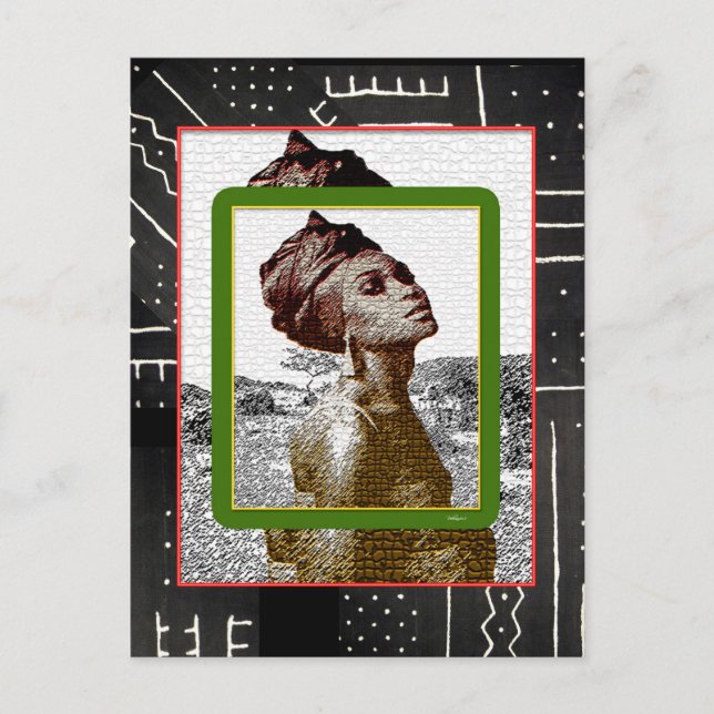 Postal Pueblo Africano De Amor (Anverso)