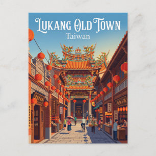 Postal Pueblo Antiguo de Lukang Taiwán