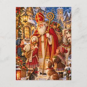 Postal Pueblo Antiguo de San Nicolás Navidad Libro de Cue