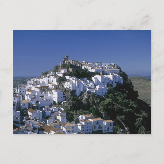 Postal Pueblo Blanco de Casares, Andalucía, España (Anverso)