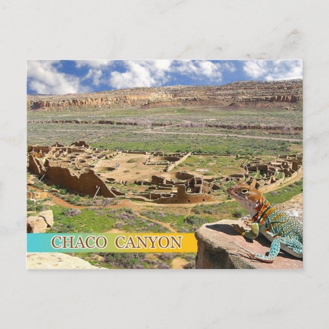Postal Pueblo Bonito, Cañón Chaco, Nuevo México (Anverso)