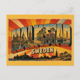 Postal Pueblo costero de Halmstad Suecia