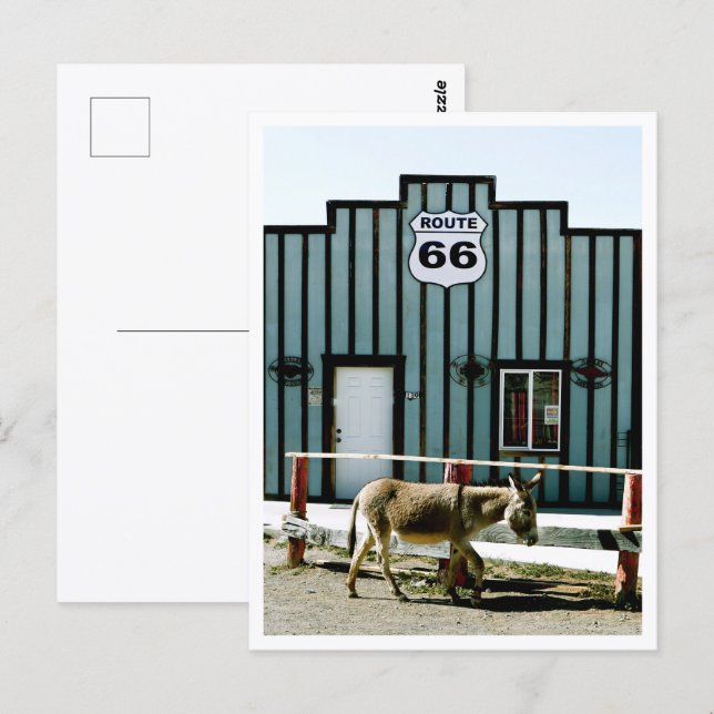 Postal Pueblo de Burros Oatman Arizona (Anverso / Reverso)