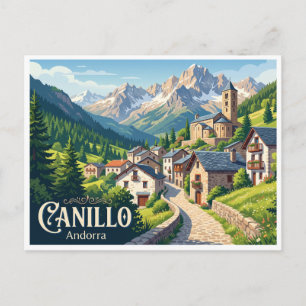 Postal Pueblo de Canillo Andorra