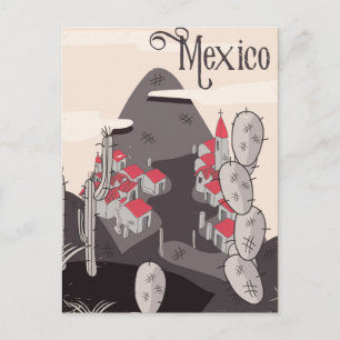 Postal Pueblo de Dibujos Animados de México