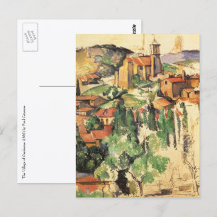 Postal Pueblo de Gardanne por Paul Cezanne, Arte Antiguo