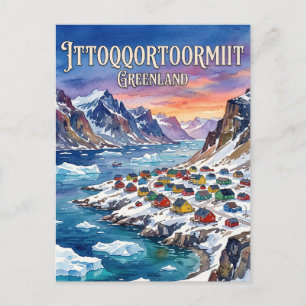 Postal Pueblo de Ittoqqortoormiit Groenlandia
