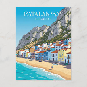 Postal Pueblo de la Bahía Catalana Gibraltar