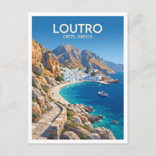 Postal Pueblo de Loutro Chora Sfakion Grecia