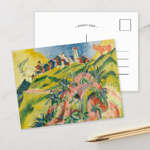 Postal Pueblo de montaña   Ernst Ludwig Kirchner