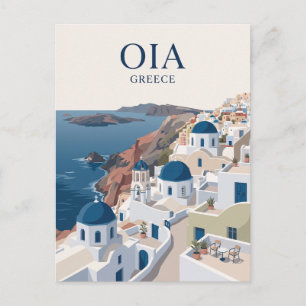Postal Pueblo de Oia Grecia