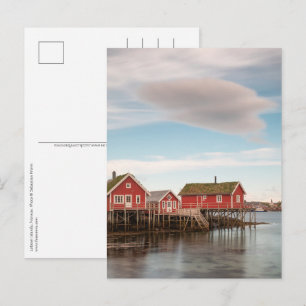 Postal Pueblo de pescadores Lofoten Noruega