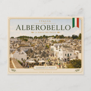 Postal Pueblo de Trulli, Alberobello - Italia