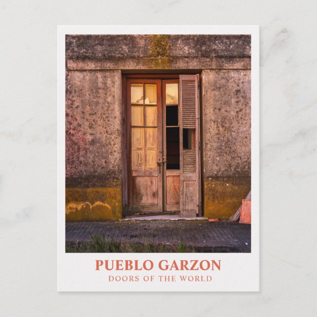 Postal Pueblo Garzón, Uruguay-Puertas del Mundo (Anverso)