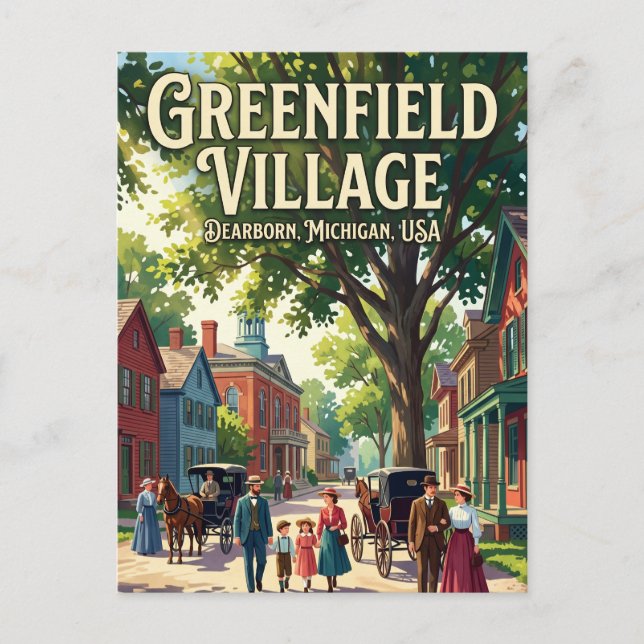 Postal Pueblo Greenfield USA (Anverso)