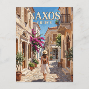 Postal Pueblo Halki Grecia