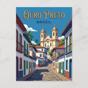 Postal Pueblo Histórico de Ouro Preto Brasil