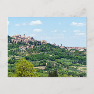 Postal Pueblo Tradicional Típico en Toscana - Italia