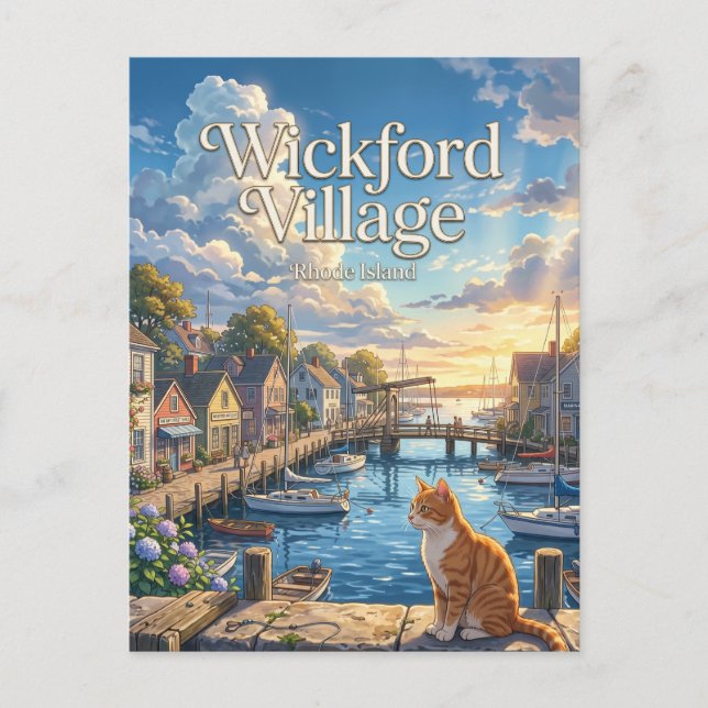 Postal Pueblo Wickford Rhode Island (Anverso)