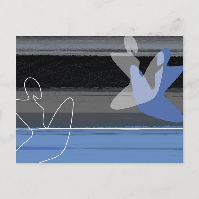 Postal Pueblos azules (Anverso)