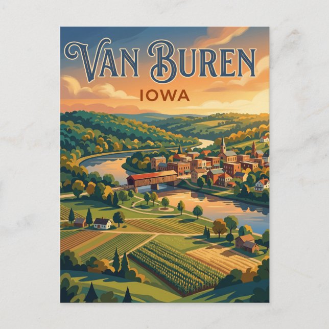 Postal Pueblos de Van Buren EE. UU. (Anverso)