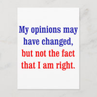 Puede que mis opiniones hayan cambiado