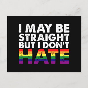 Postal Puede que sea heterosexual pero no odio a los gays
