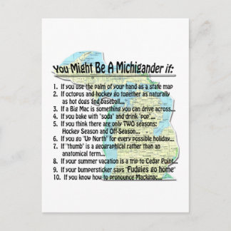 Postal Puede ser un Michigander si: