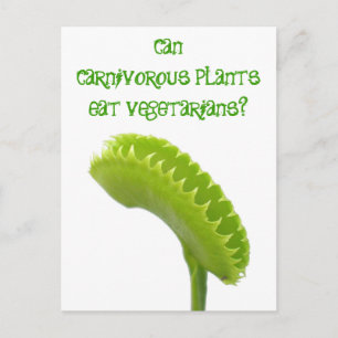 Postal ¿Pueden las Plantas Carnívoras Comer Vegetarianos?
