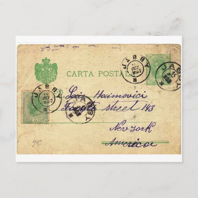 Postal ¿Puedes descifrar esta escritura vintage? (Anverso)