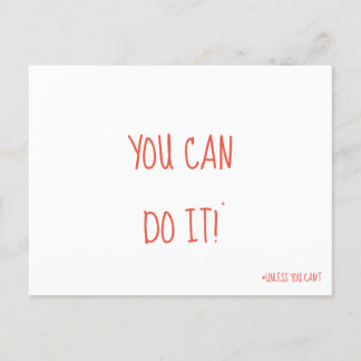Postal Puedes Hacerlo Postcard Funny Motivation