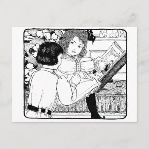 Postal ¿Puedes leer el libro?