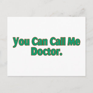 Postal Puedes Llamarme Médica.