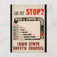 ¿Puedes Parar? Poster de seguridad vial