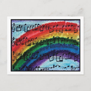 Postal Puedo Cantar Un Arcoiris